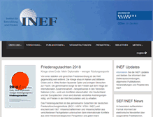 Tablet Screenshot of inef.uni-due.de