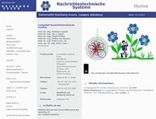 Tablet Screenshot of nts.uni-due.de